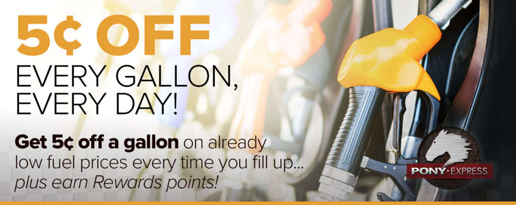5 Cents of Every Gallon, Every Day!